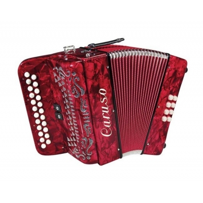 Caruso C-03BC-RD diatonische accordeon Caruso C-03BC-RD diatonische accordeon